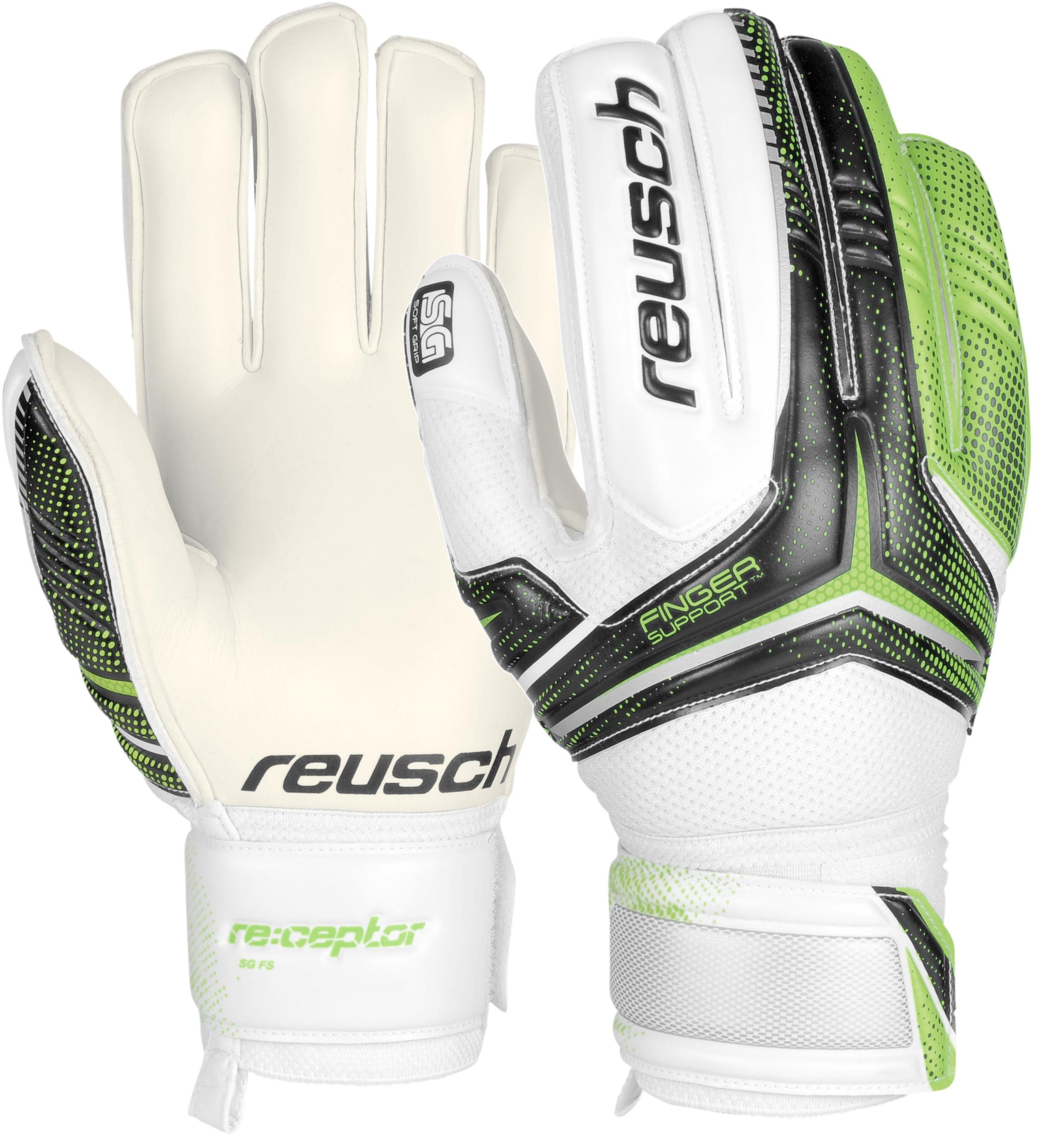 Guanti da Portiere Reusch Extra Finger Support Lime